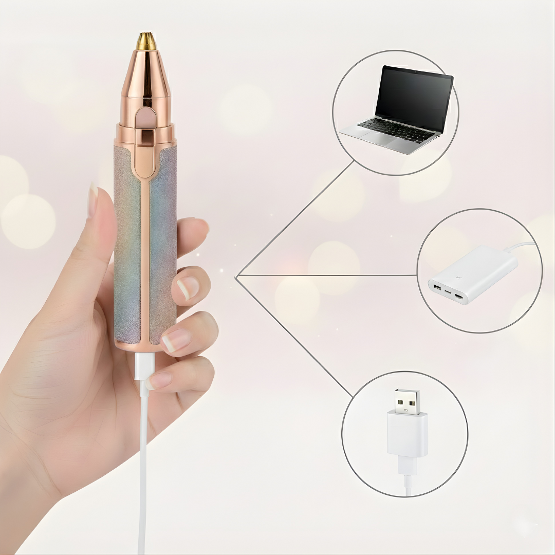 Depiladora facial de precisión indolora recargable