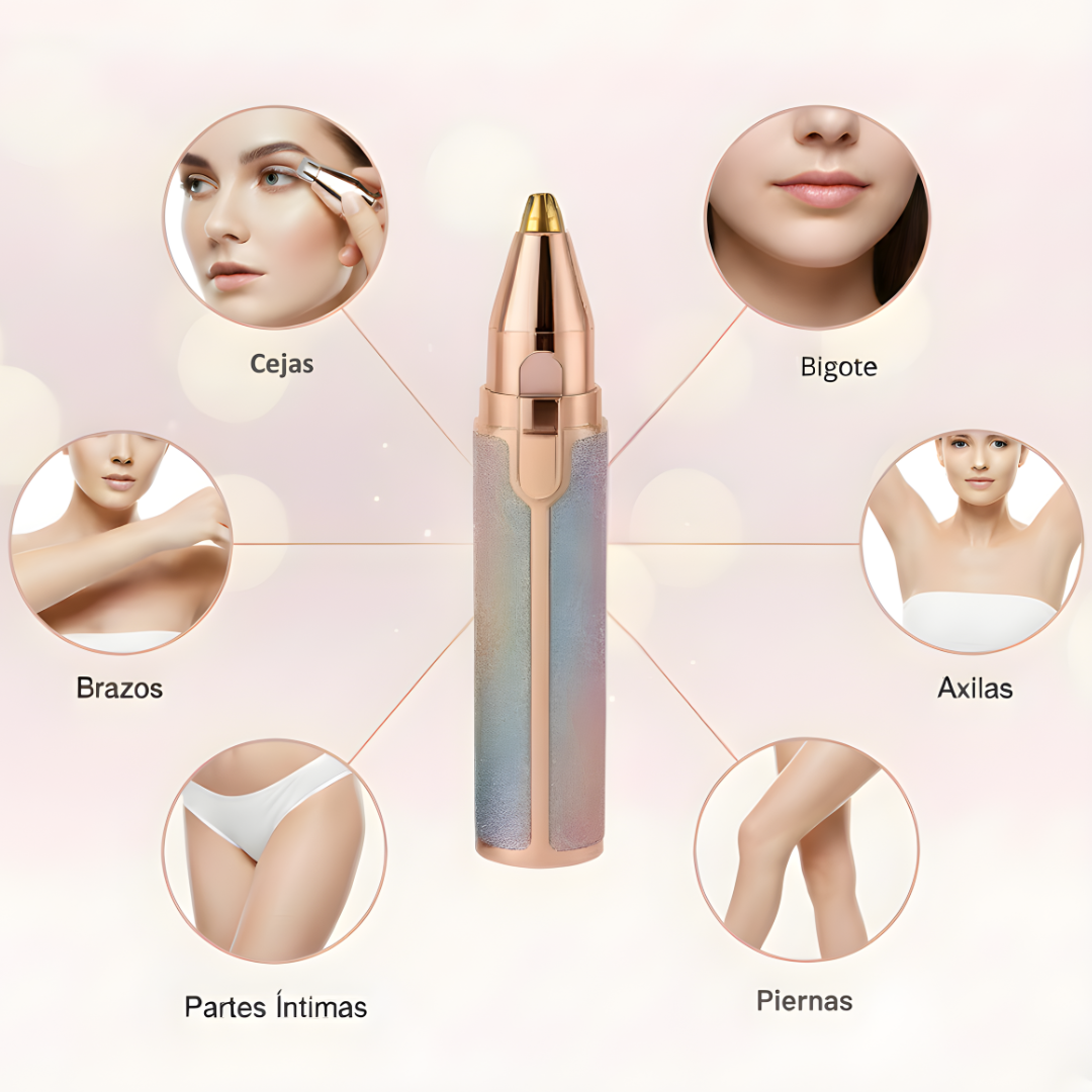 Depiladora facial de precisión indolora recargable