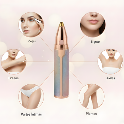 Depiladora Facial de Precisión Indolora Recargable